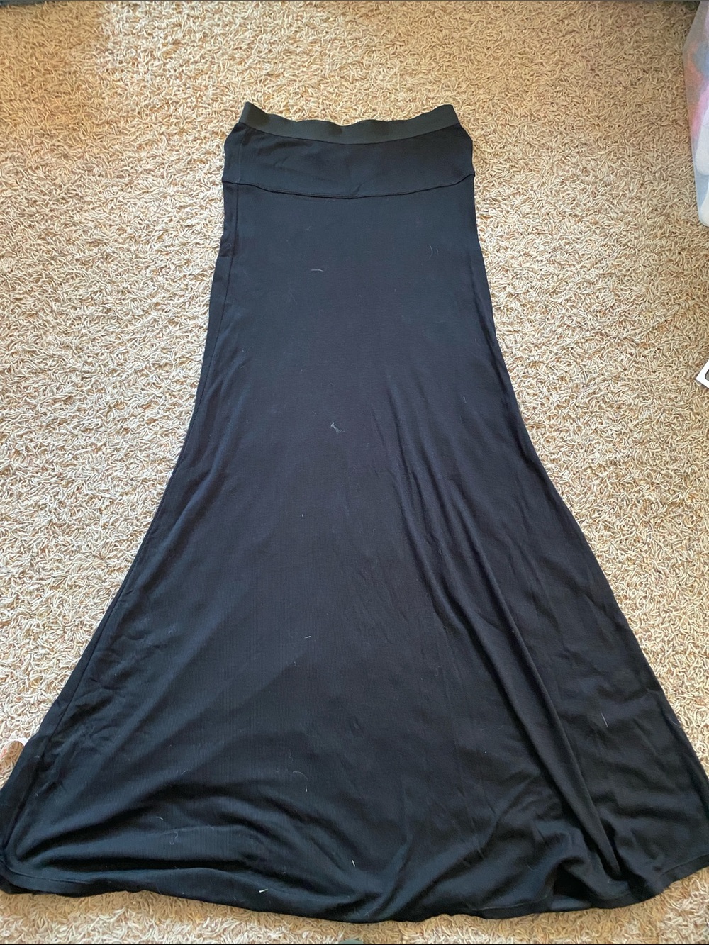 BCBGMaxAzria Black Waist Maxi Skirt XS